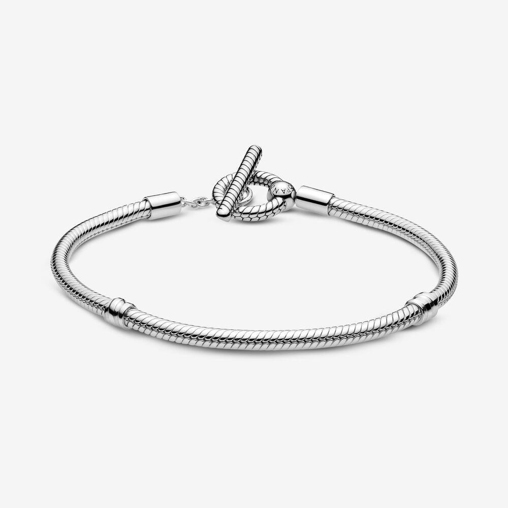 Pandora 599082C00-19 Moments T-Bar Snake Chain Bracelet - Watch Home™