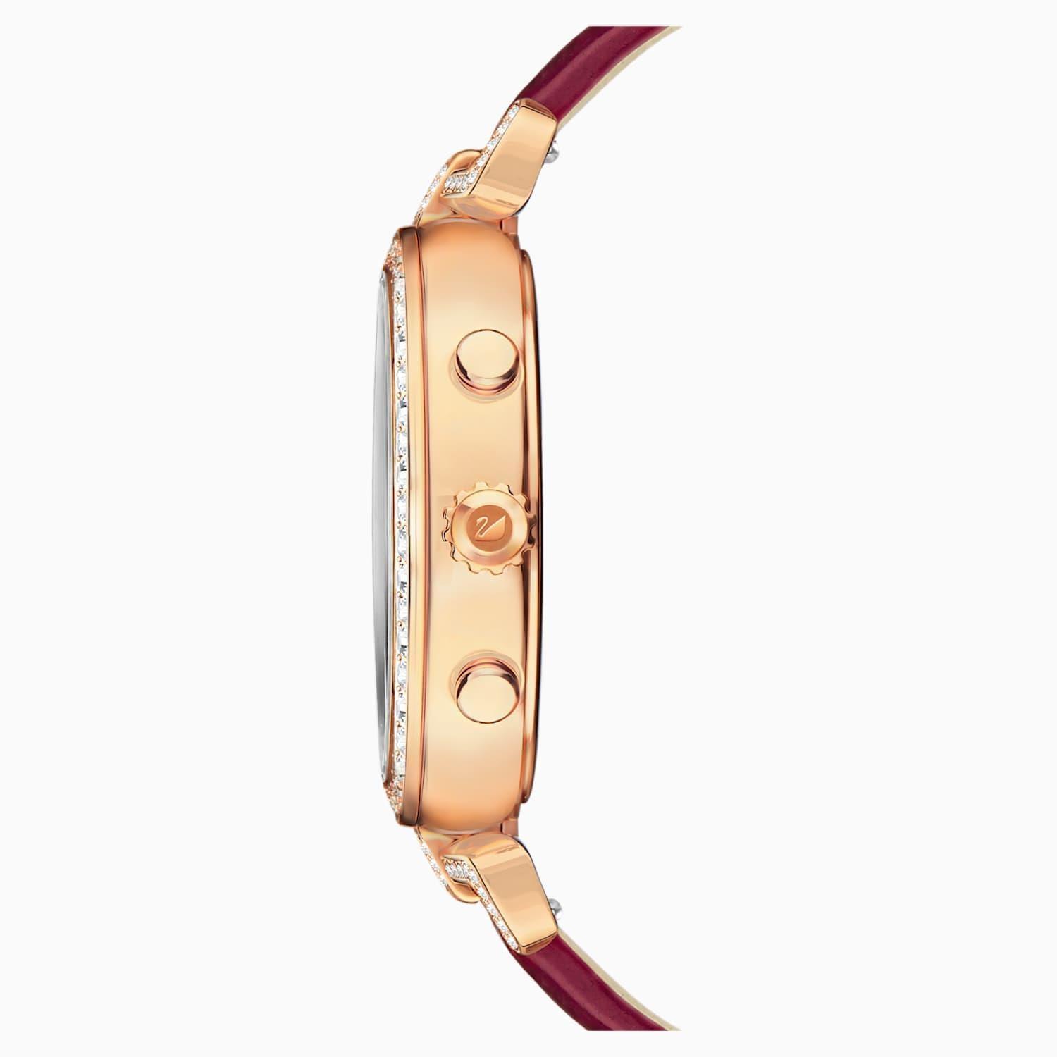 Swarovski 5416701 Era Journey Dark Red Rose-Gold Tone PVD Women's Watch - Watch Home™