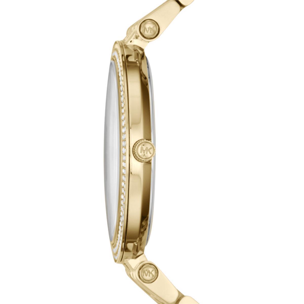 Michael Kors MK3191 Darci Glitz Gold Dial Pave Bezel Crystal Women's Watch - Watch Home™