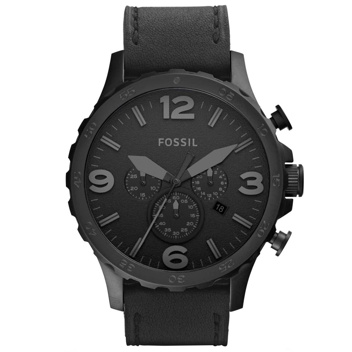 Fossil JR1354 Black Dial Black Ion-Plated Men's Watch