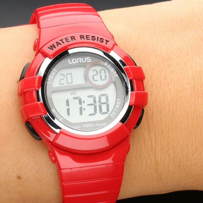 Lorus R2399HX9 Red Silicone Strap Child Watch - Watch Home™
