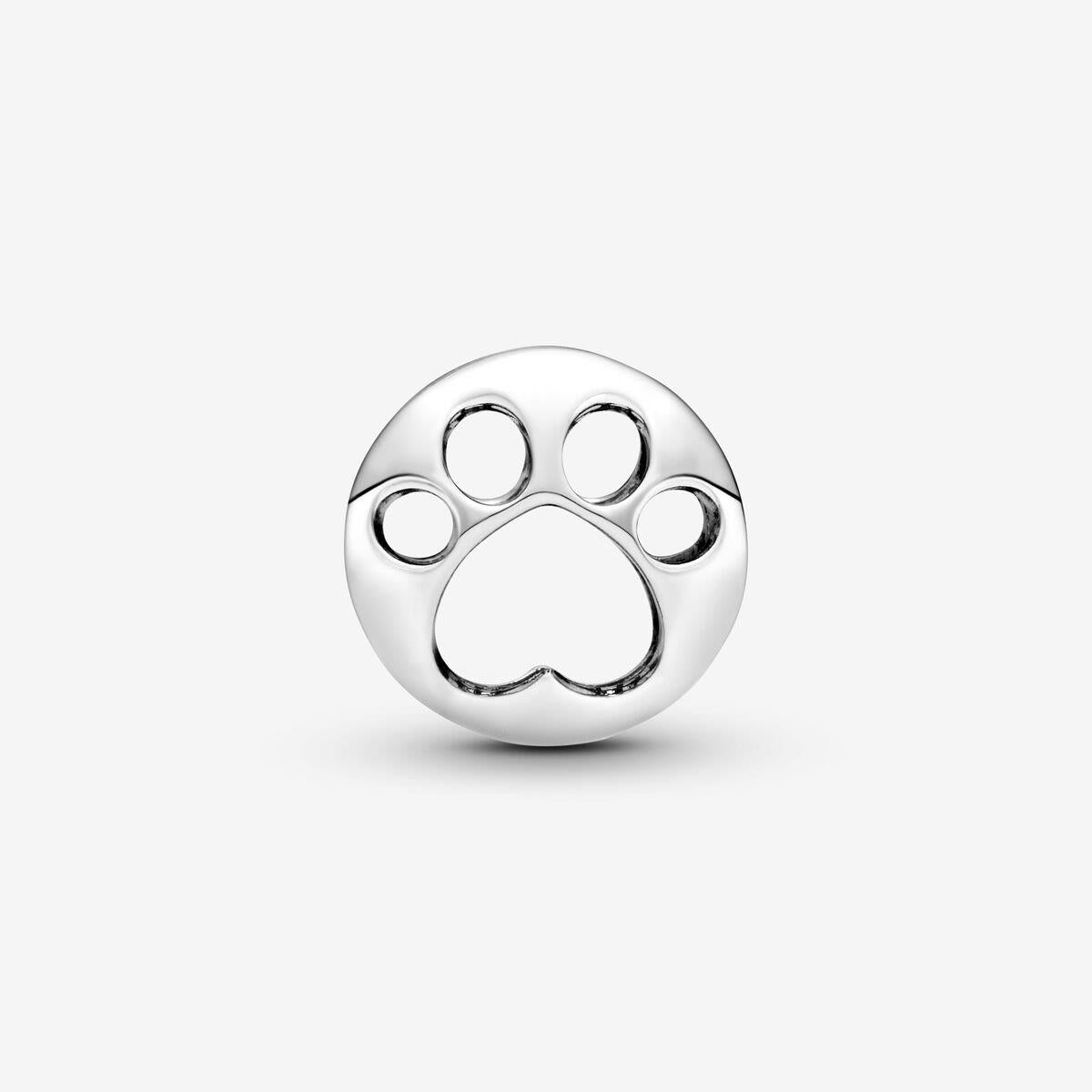Openwork Paw Print Charm