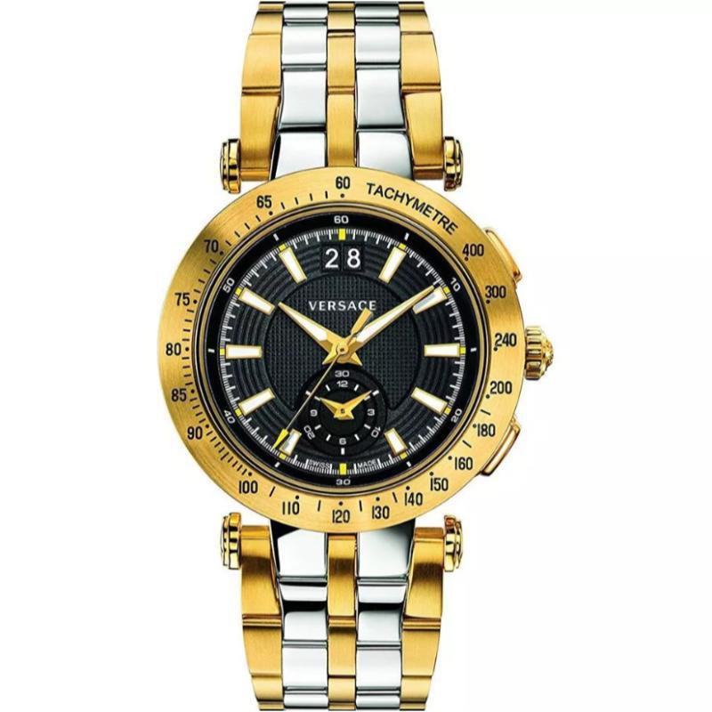 Versace VAH020016 Men's V-RACE Two-Tone Quartz Watch