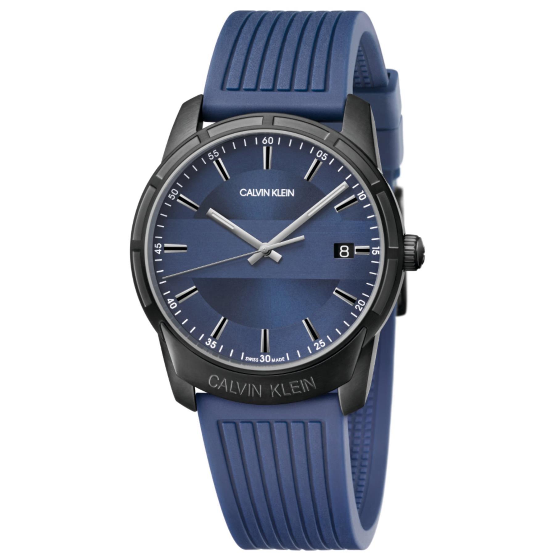 Calvin Klein K8R114VN Evidence Quartz Blue Dial Men's Watch - Watch Home™