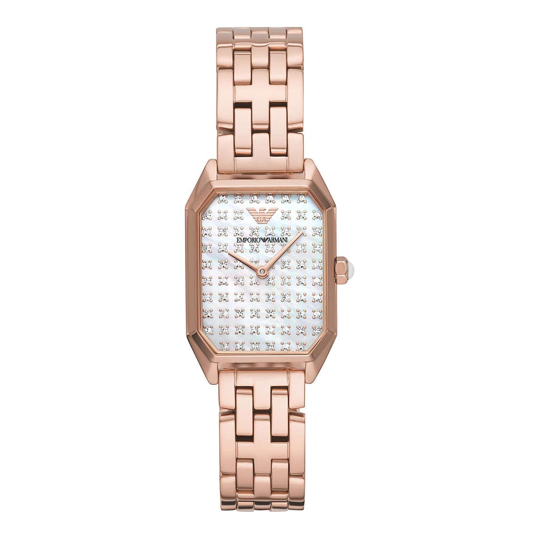 Emporio Armani AR11389 Two Hand Rose Gold Tone Women's Watch - Watch Home™