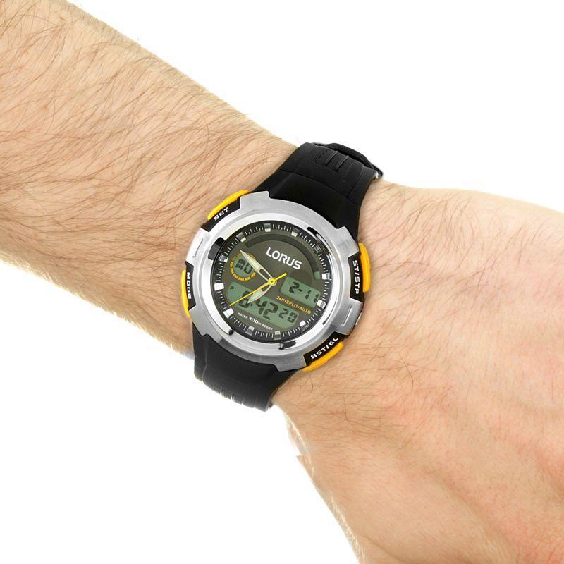 Lorus R2323DX9 Black Silicone Strap Men's Watch - Watch Home™