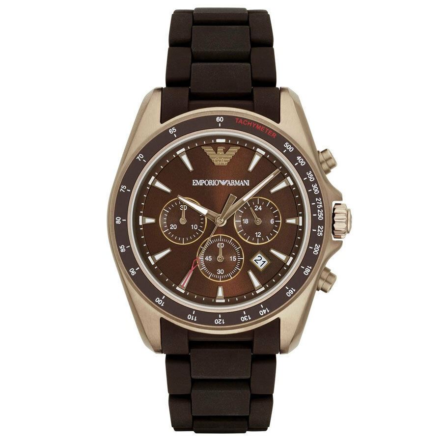 Emporio Armani AR6099 Sigma Chronograph Brown Dial Men's Watch