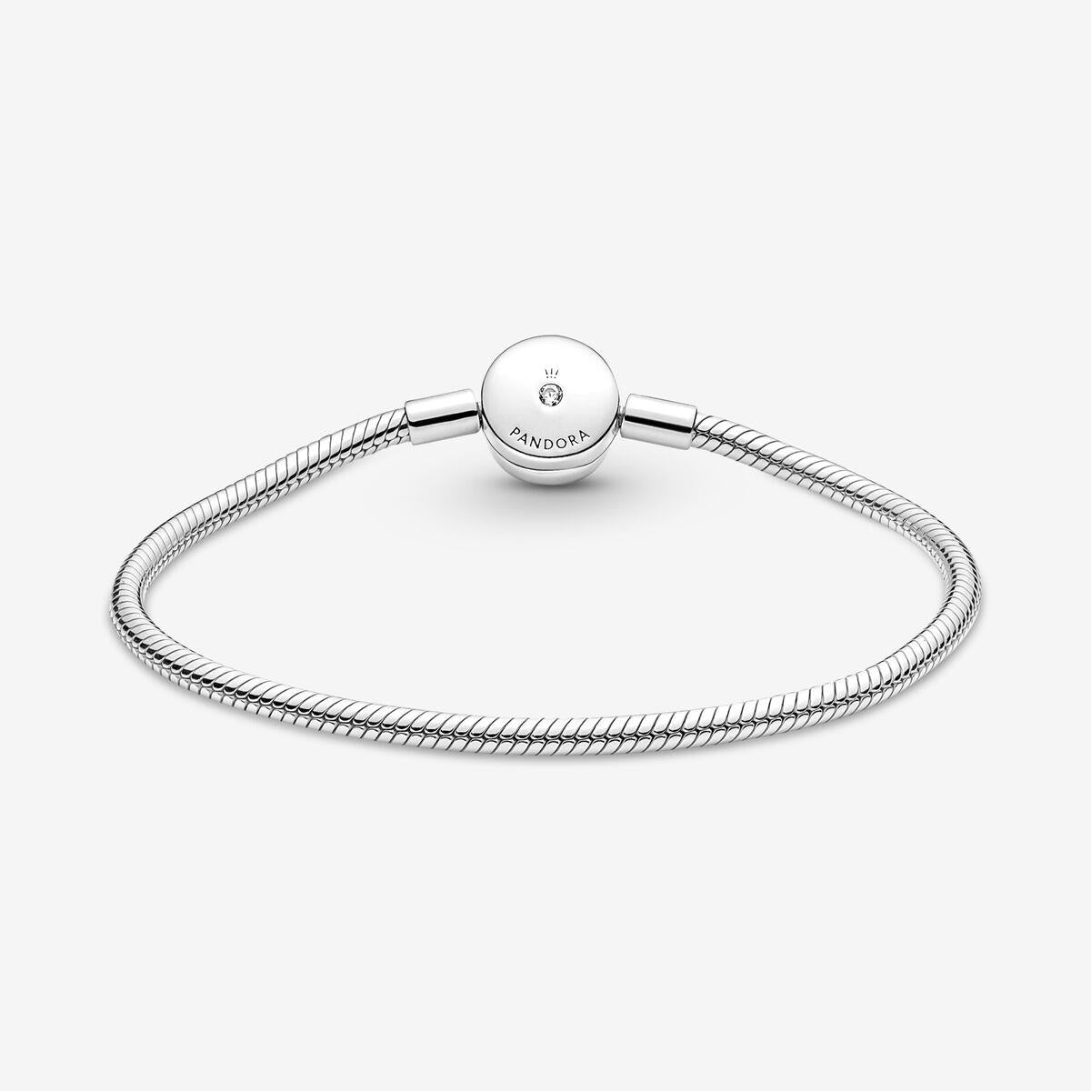 Pandora Moments Halo Snake Chain Bracelet 17 cm