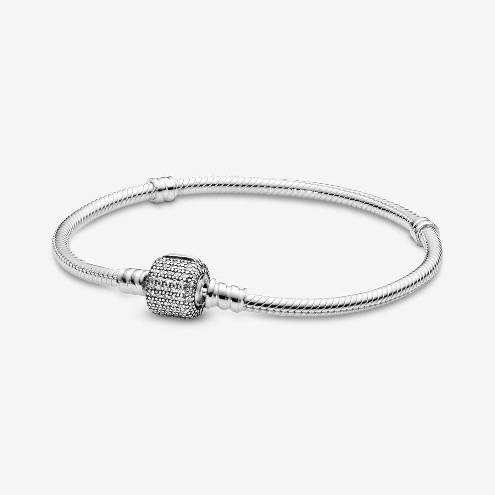 Pandora 590723-21 Sterling Silver Signature Clasp Bracelet - Watch Home™