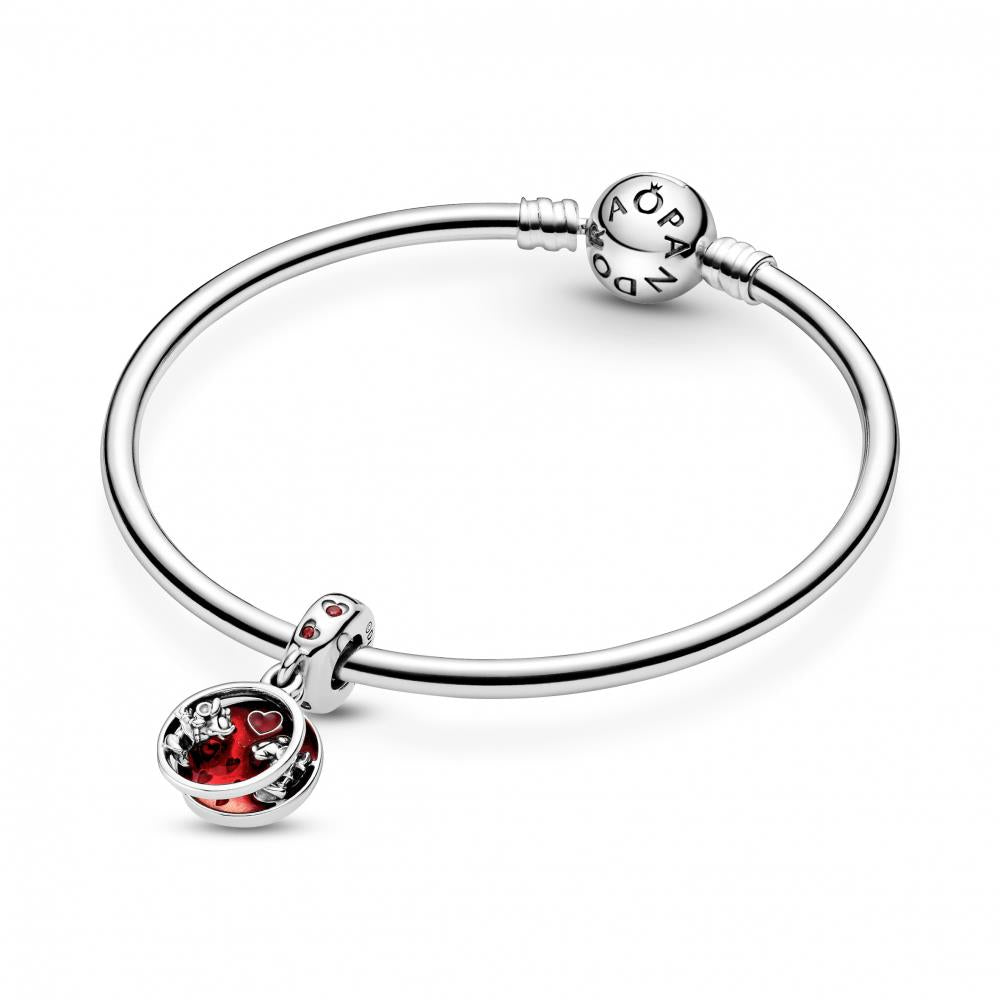 Pandora 799298c01 Disney Mickey Mouse & Minnie Mouse Love and Kisses Dangle Charm