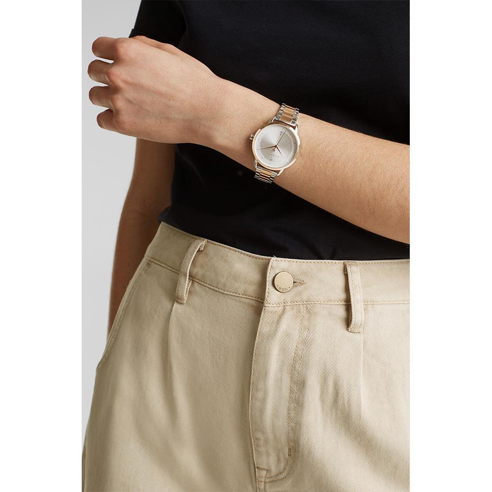 Esprit ES1L202M0115 Rose Gold-Grey Strap Women's Watch