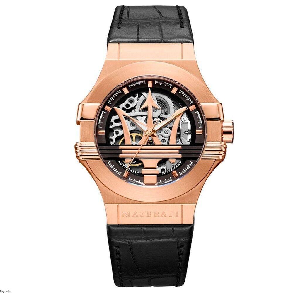 Maserati R8821108002 Potenza Automatic Black/Skeleton Dial Men's Watch - Watch Home™