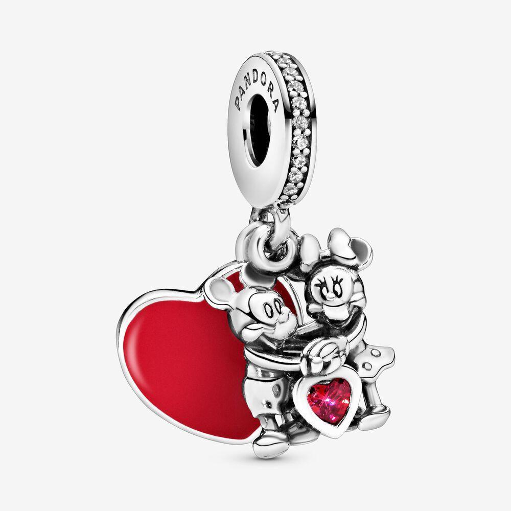 Pandora 797769czr Disney Minnie & Mickey With Love Silver One Size Charm - Watch Home™