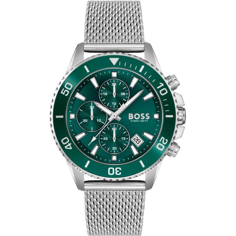 Hugo Boss 1513905 Admiral Chronograph Green Dial Men's Watch - Watch Home™