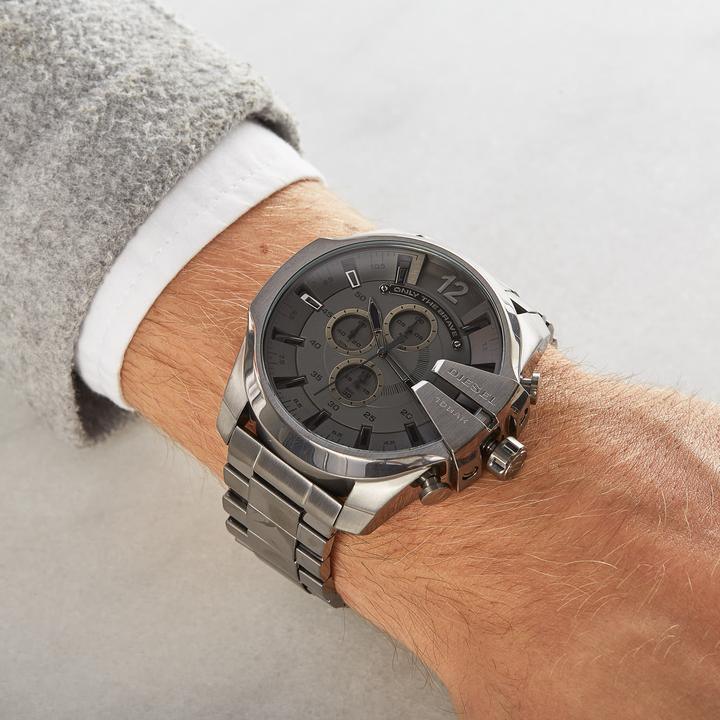 Diesel DZ4282 Chronograph Grey Dial Gunmetal Men's Watch - Watch Home™