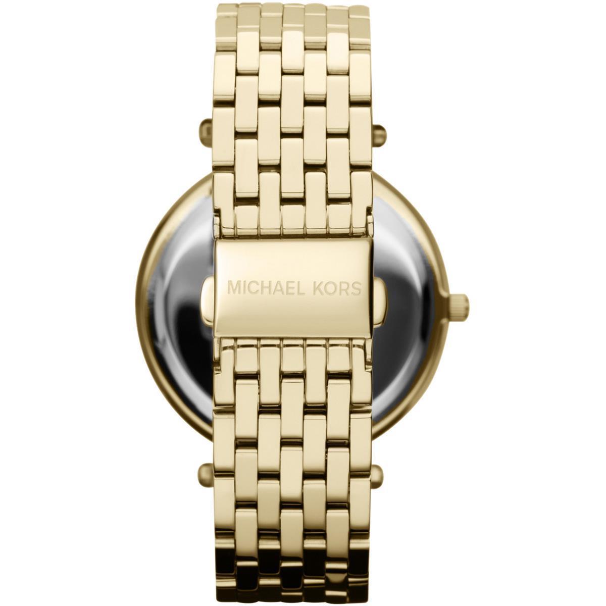 Michael Kors MK3191 Darci Glitz Gold Dial Pave Bezel Crystal Women's Watch - Watch Home™