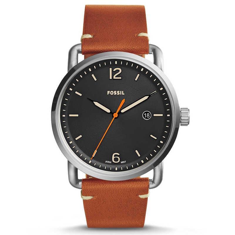 Fossil FS5328 Commuter Black Dial Brown Leather Men's Watch - Watch Home™