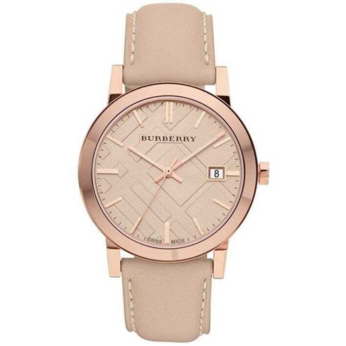 Burberry BU9014 Tan Dial Leather Strap Women's Watch - Watch Home™