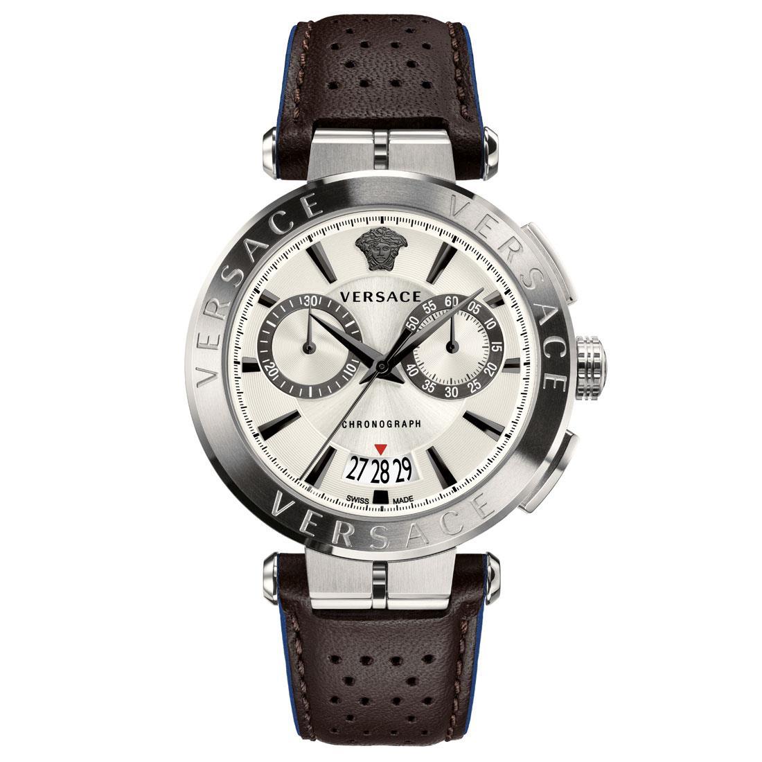 Versace VBR010017 Luxury Aion Calfskin Men's Watch - Watch Home™