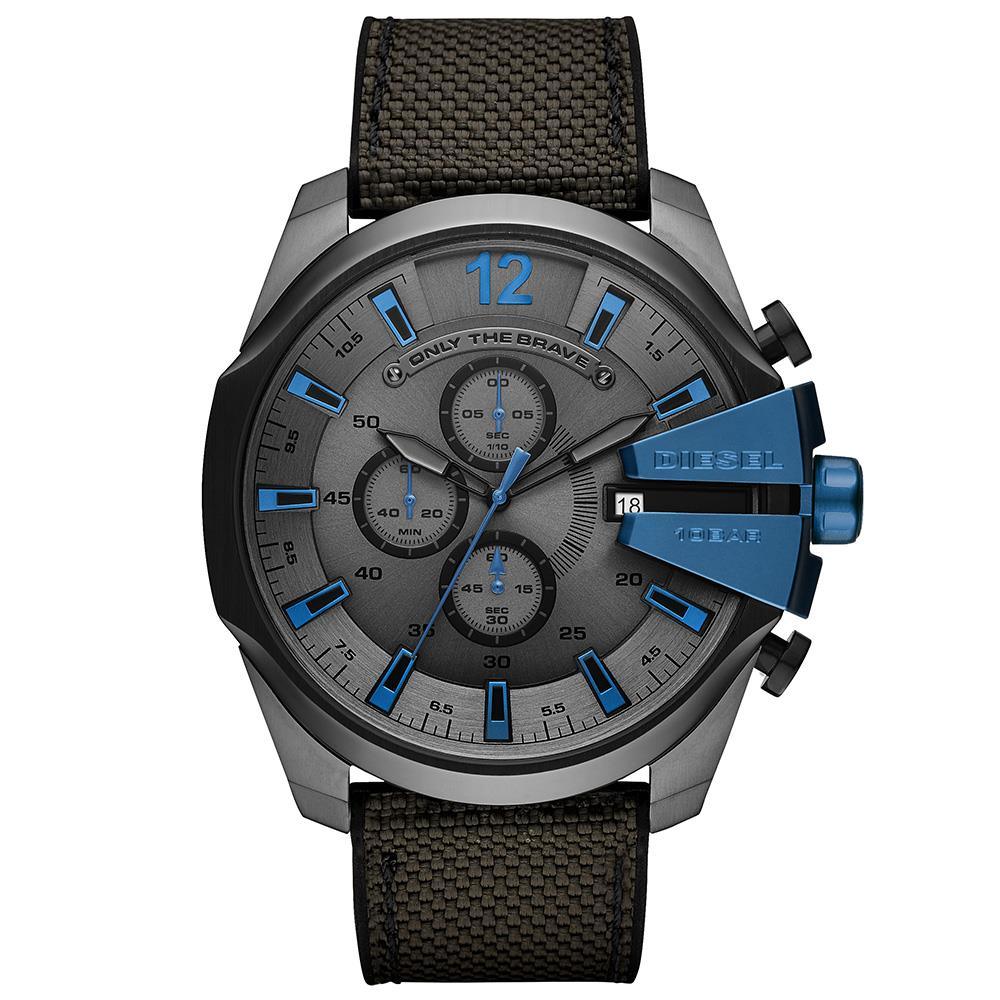 Diesel DZ4500 Mega Chief Chronograph Quartz Dark Grey Dial Men's Watch - Watch Home™