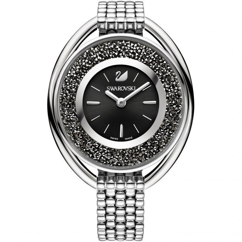 Swarovski 5181664 Steel Bracelet Case Black Dial Analog Women's Watch - Watch Home™