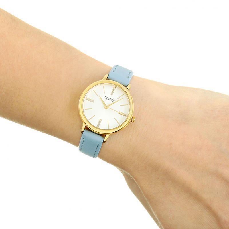 Lorus RG214QX8 Blue Leather Strap Women's Watch - Watch Home™