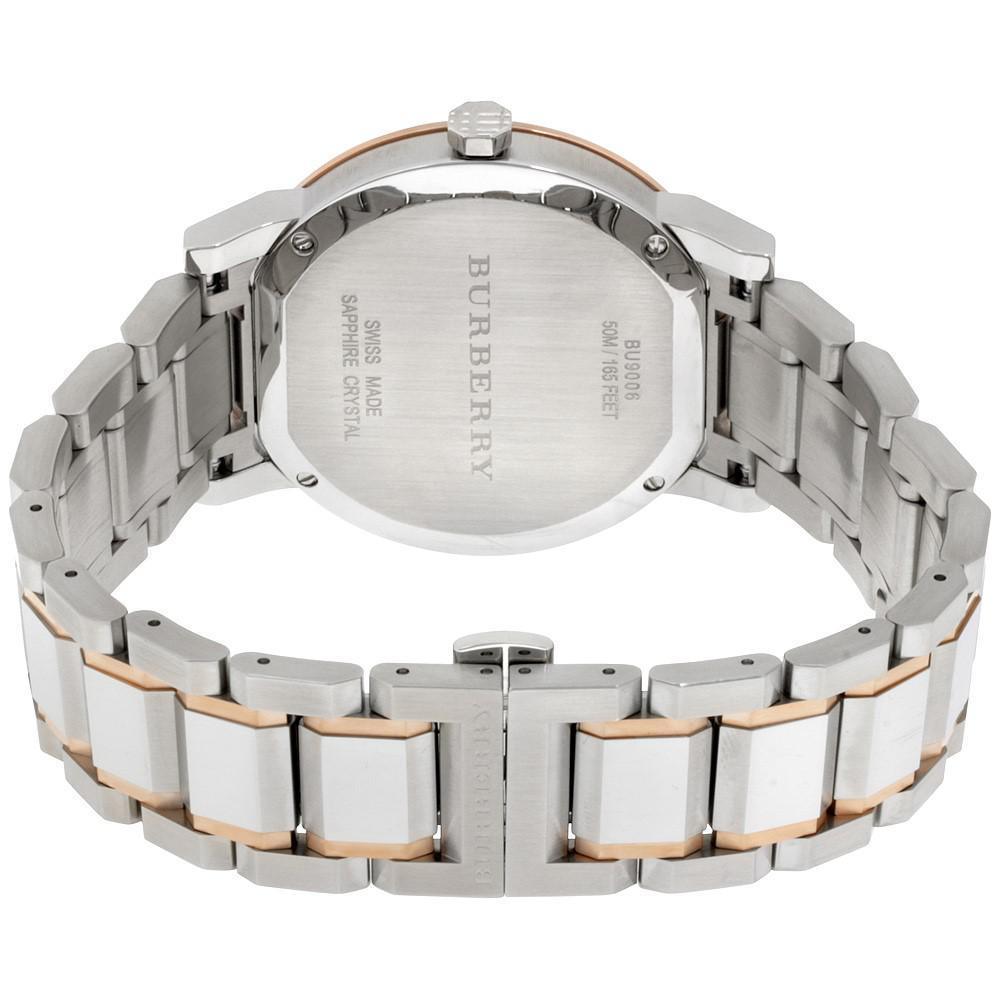 Burberry BU9006 Silver Dial Two-Tone Stainless Steel Unisex Watch - Watch Home™