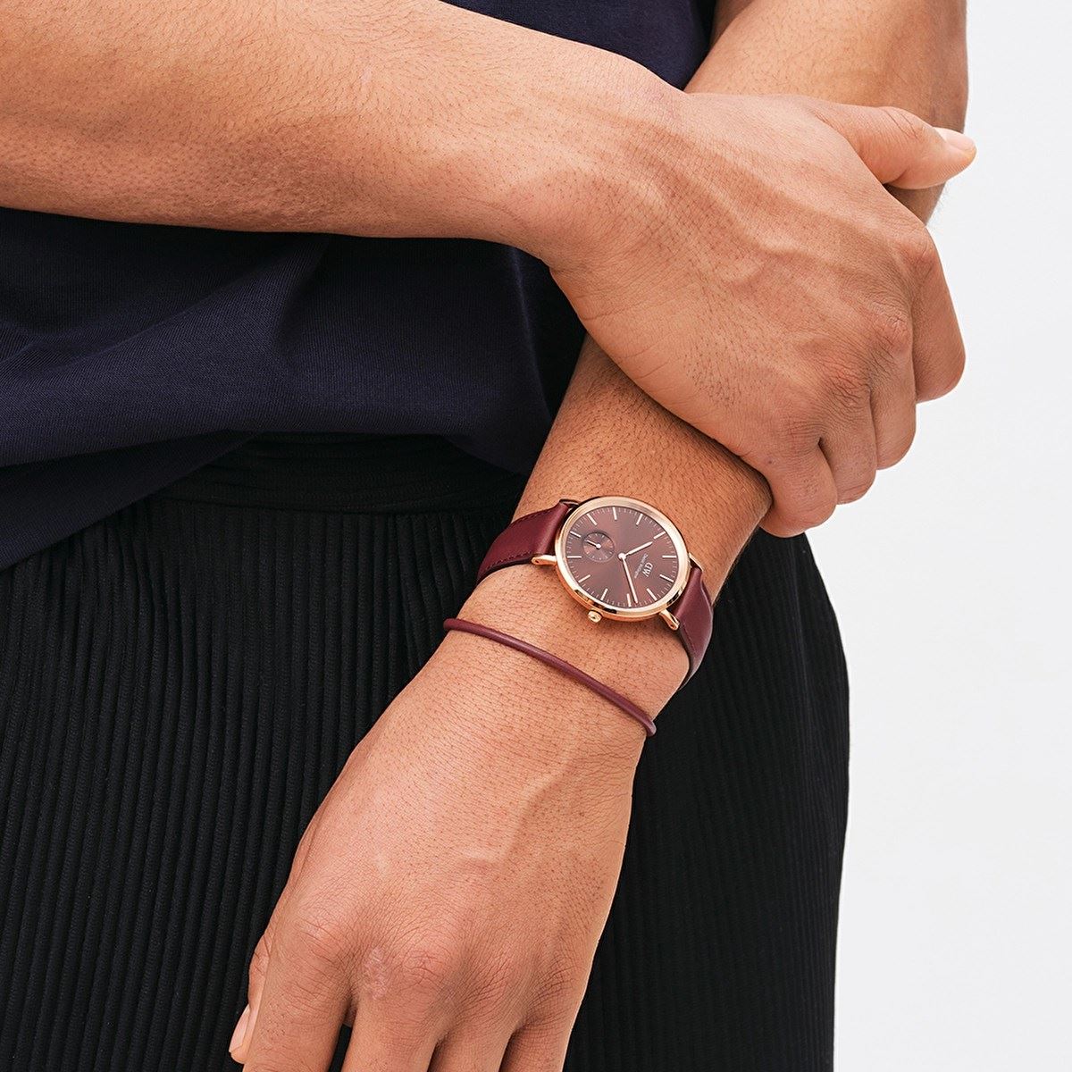 DW00600707 Brown Leather Men's Watch