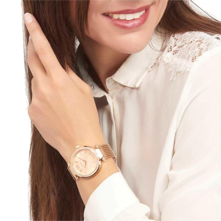 Guess W0638L4 Analog Rose Gold Dial Women's Watch - Watch Home™