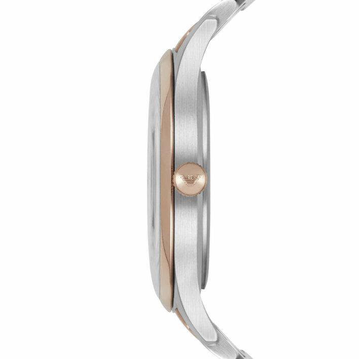 Emporio Armani AR11044 Lambda Silver Dial Men's Watch - Watch Home™