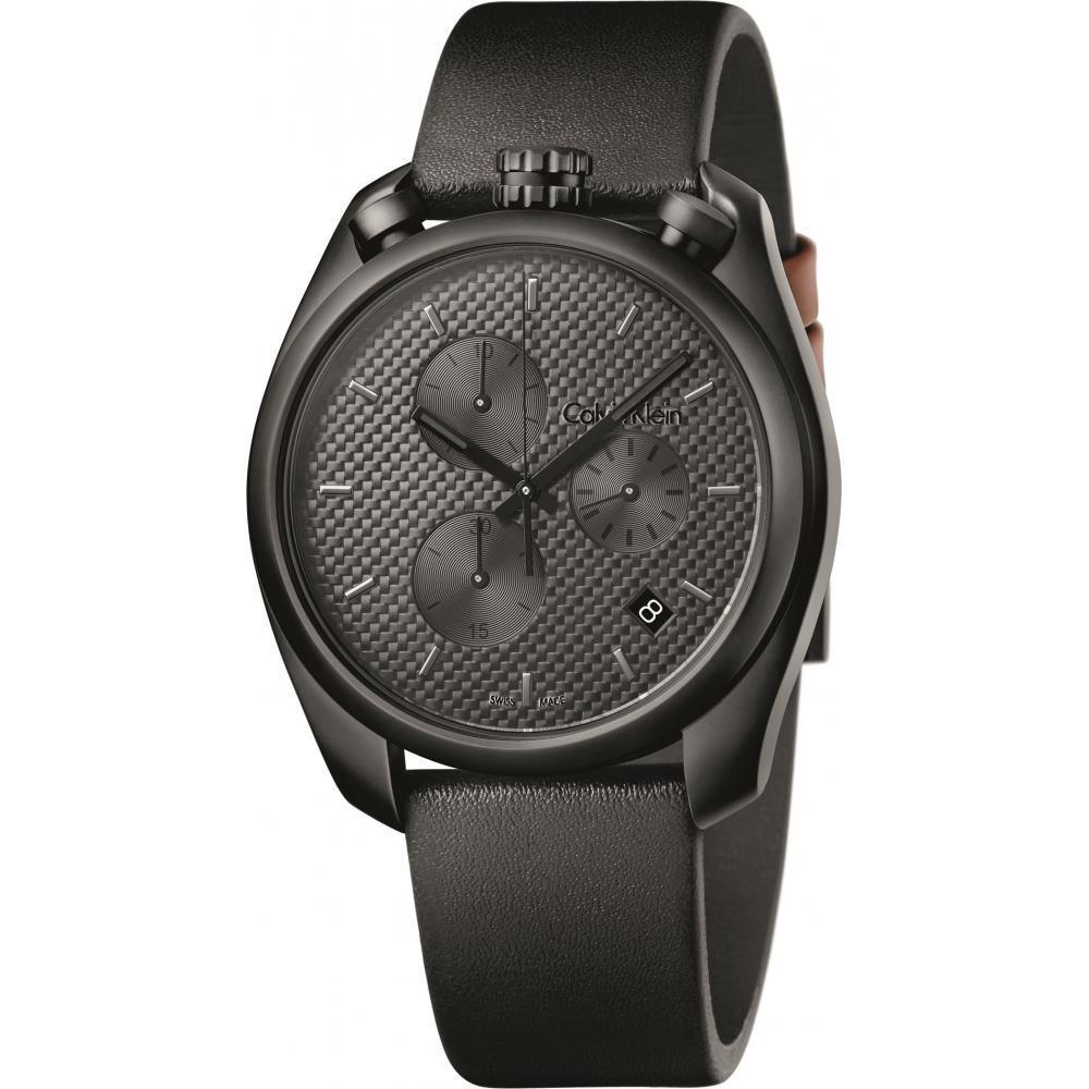 Calvin Klein K6Z574C1 Control Chronograph Black Dial Men's Watch - Watch Home™
