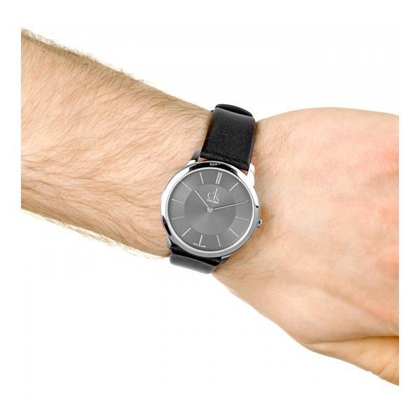 Calvin Klein K3M221C4 Minimal Dark Grey Dial Women's Watch - Watch Home™