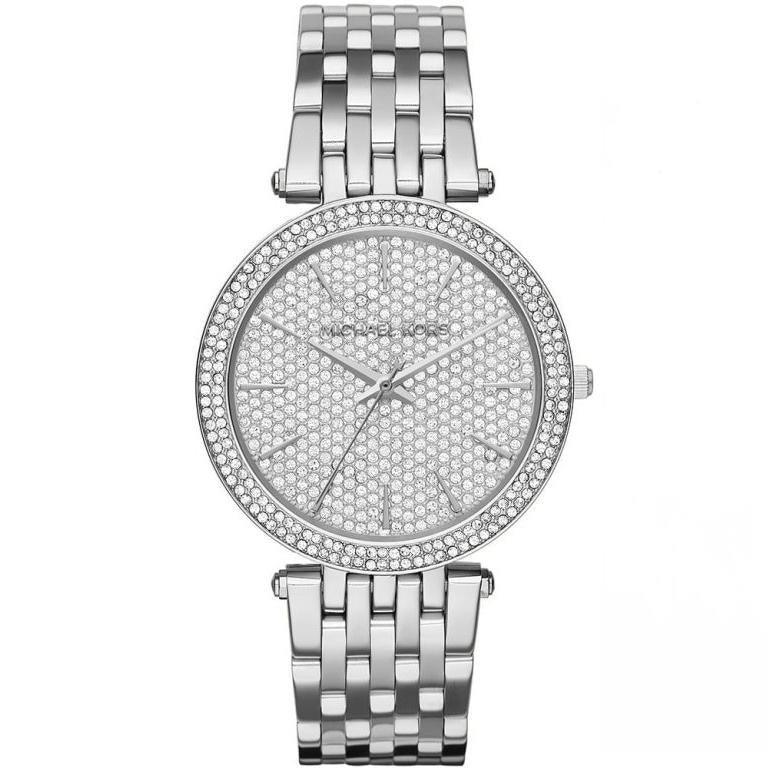 Michael Kors MK3437 Darci Silver Crystal Pave Women's Watch - Watch Home™