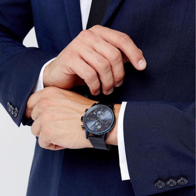 Hugo Boss 1513538 Blue Stainless Steel Men's Watch - Watch Home™