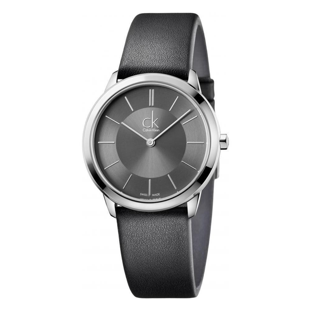 Calvin Klein K3M221C4 Minimal Dark Grey Dial Women's Watch - Watch Home™
