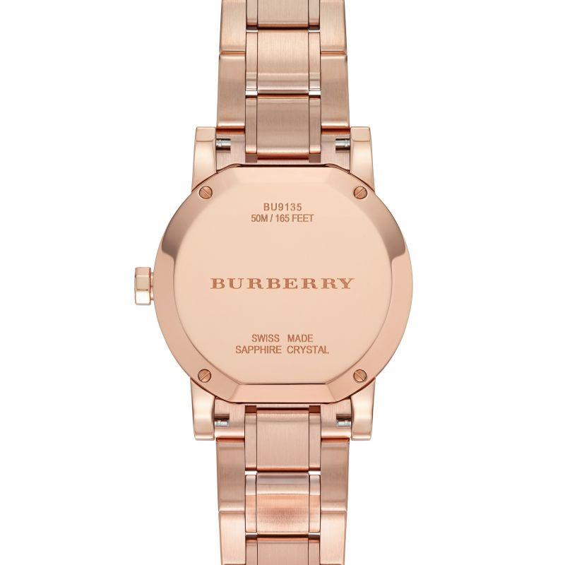 Burberry BU9135 Brown Rose Gold Stainless Steel Analog Quartz Women's Watch