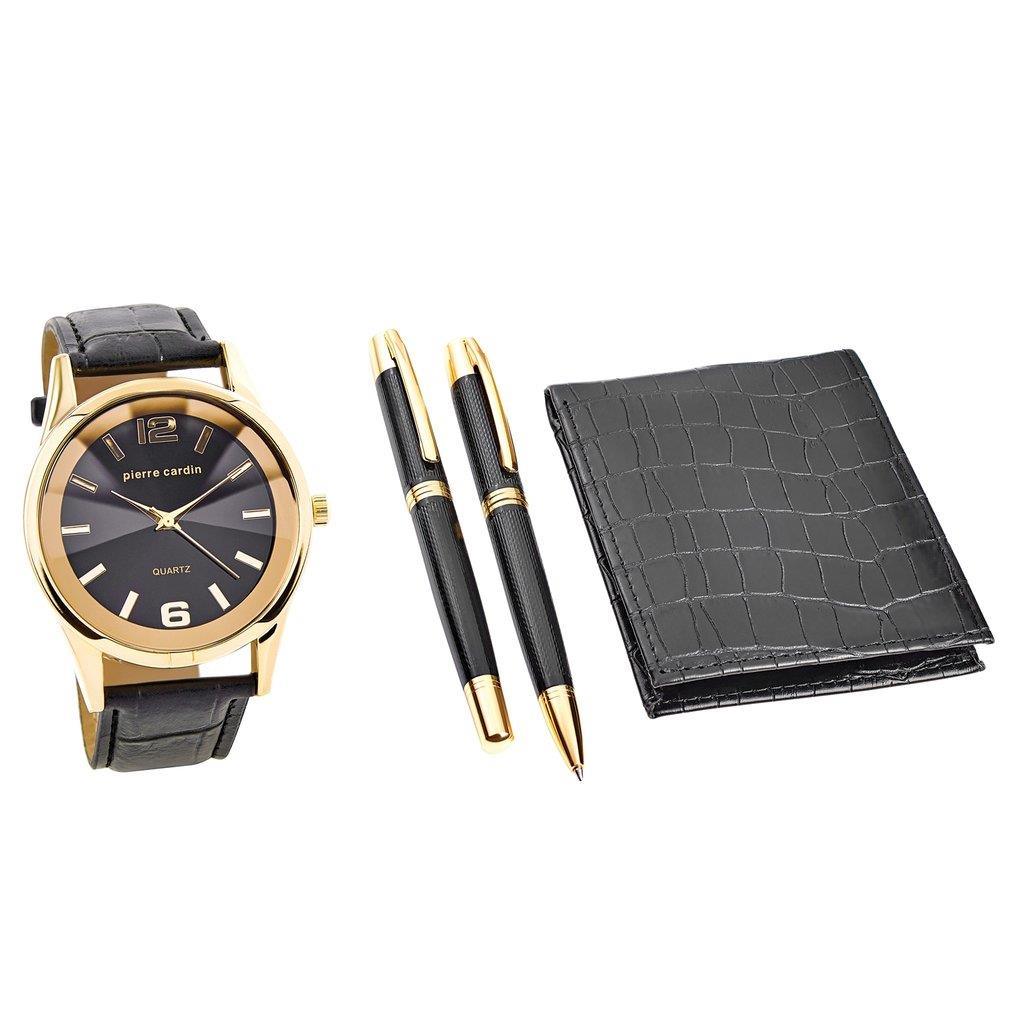 Pierre Cardin PCX7870EMI Gift Set Watch Wallet Pen - Watch Home™