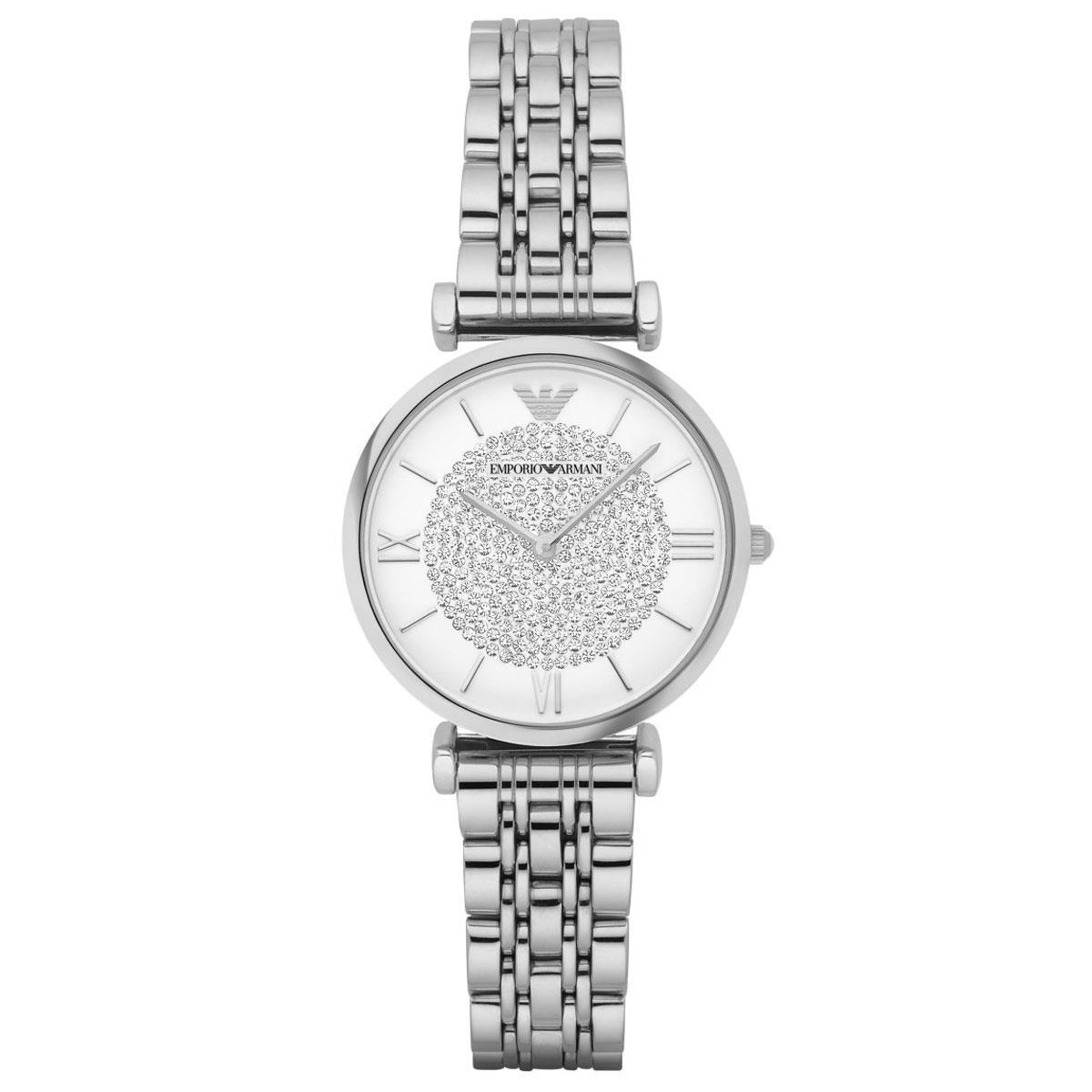Emporio Armani AR1925 White Dial Stainless Steel Women's Watch - Watch Home™