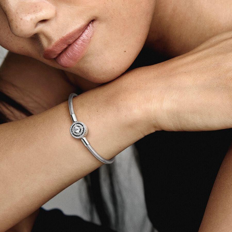 Pandora Moments Halo Snake Chain Bracelet 20 cm