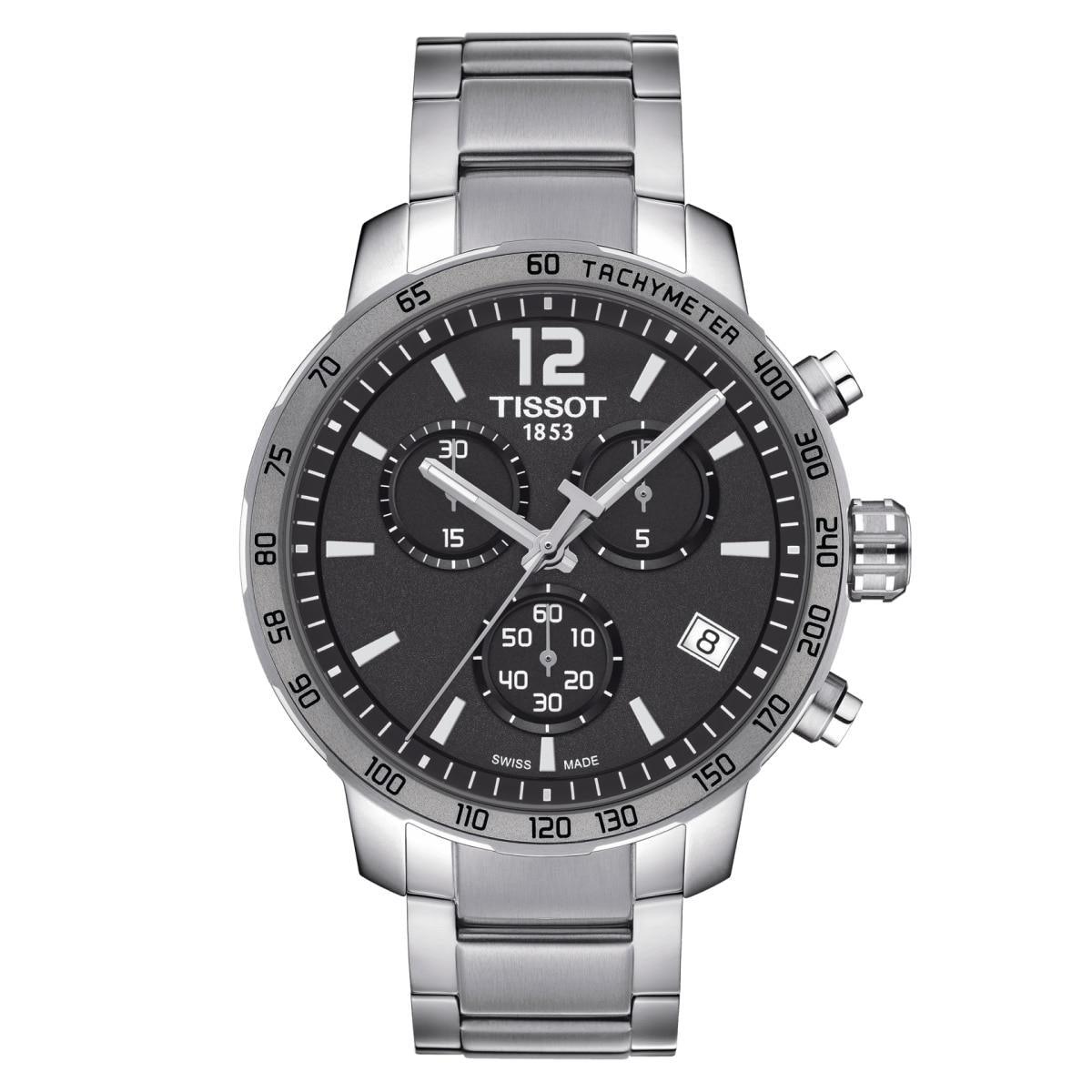 Tissot T095.417.11.067.00 Quickster Chronograph Dial Stainless Steel Men's Watch - Watch Home™