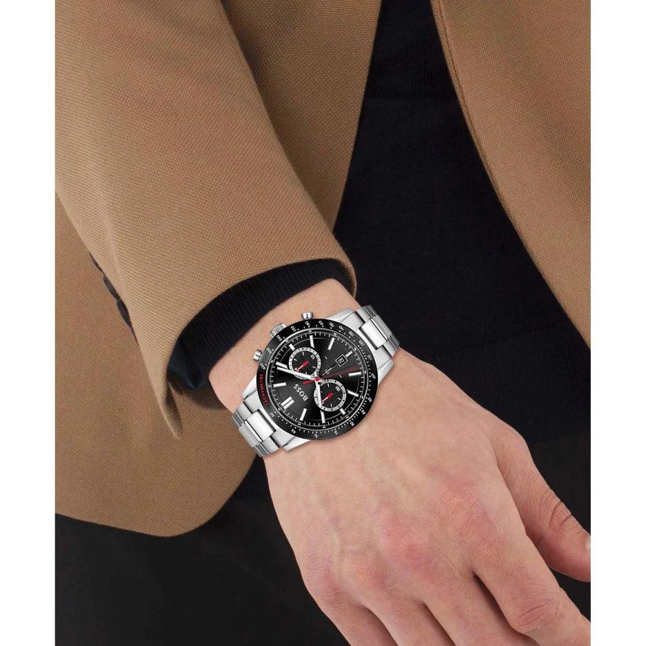 Hugo Boss 1513922 Allure Chronograph Black Dial Men's Watch - Watch Home™