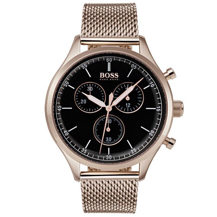 Hugo Boss 1513548 Rose-Tone Steel Chronograph Men's Watch - Watch Home™