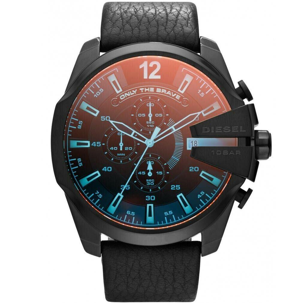 Diesel DZ4323 Mega Chief Chronograph Black Dial Men's Watch - Watch Home™