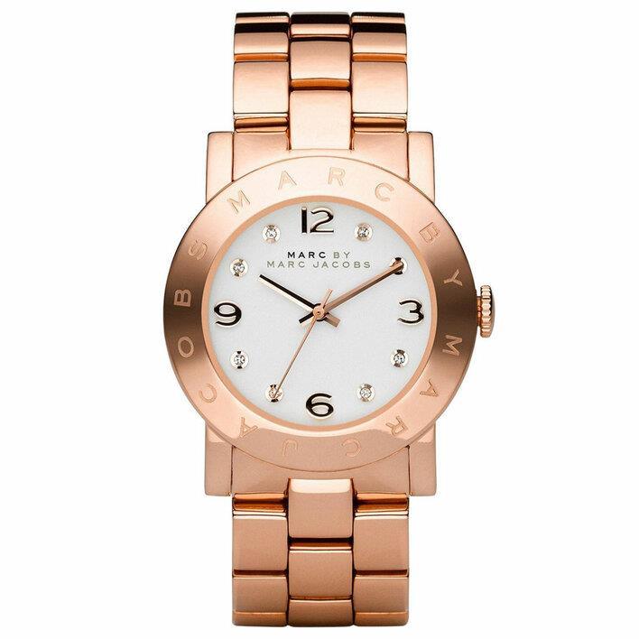 Marc Jacobs MBM3077 Rose Gold Stainless Steel Bangle Women's Watch - Watch Home™