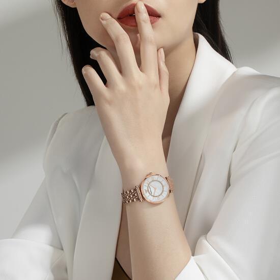 Emporio Armani AR1909 Ladies Watch Rose Gold Pearl - Watch Home™