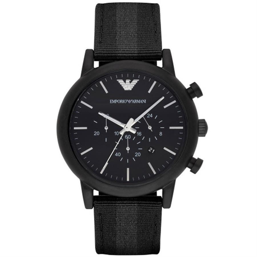 Emporio Armani AR1948 Luigi Chronograph Black Dial Men's Watch - Watch Home™