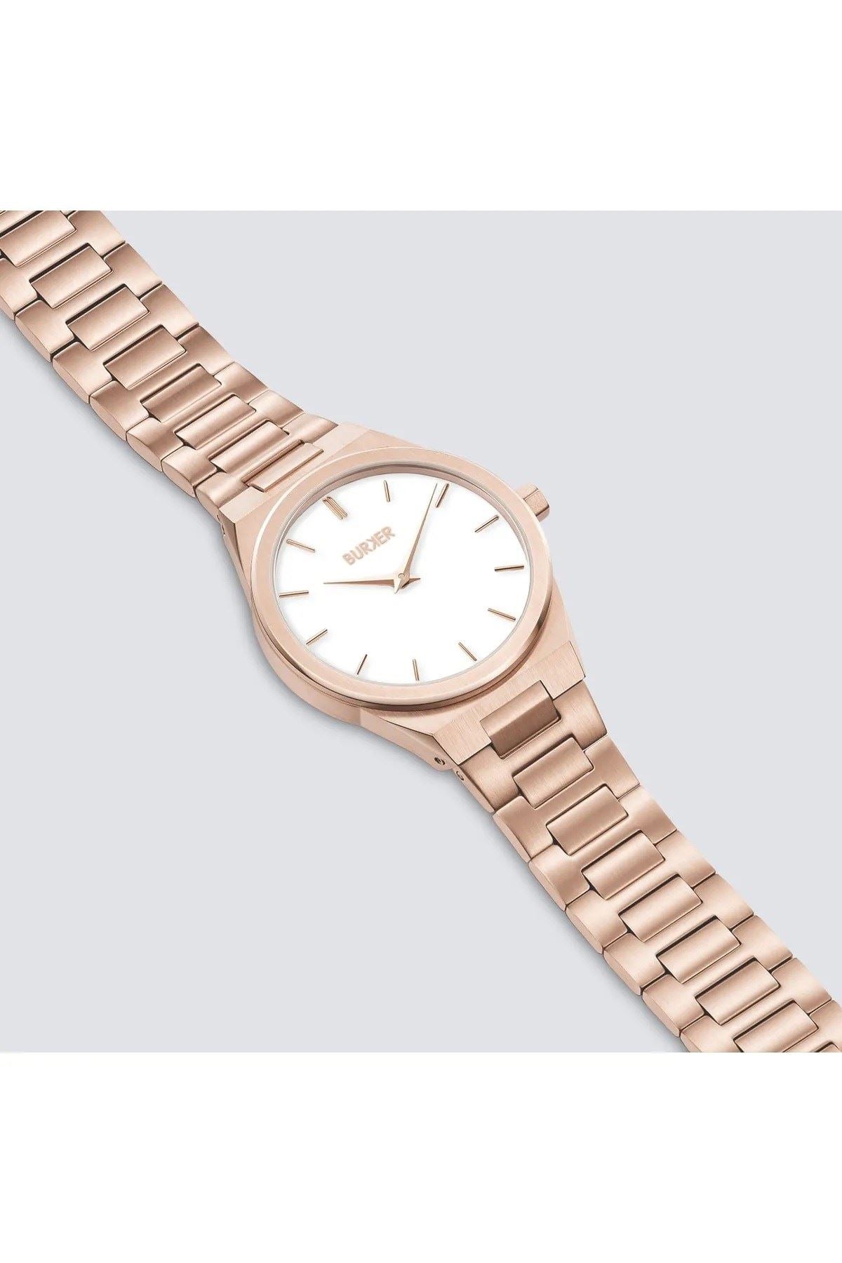Burker  Emma Rose Gold White Women's Watch
