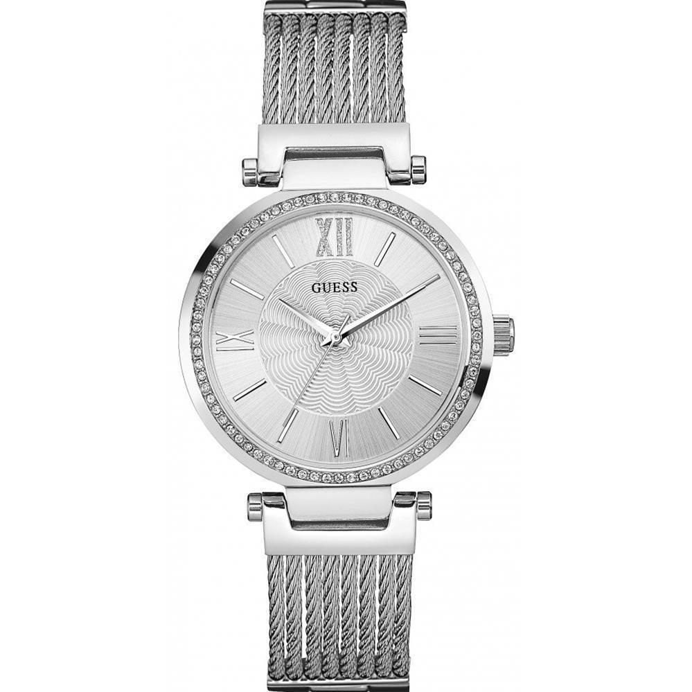 Guess W0638L1 Soho Crystal Silver Dial Women's Watch - Watch Home™